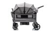 Wagon Stroller for 2 Kids Double Stroller with Removable Canopy & 5-Point Harness, Large Storage Basket & Snack Tray, All-Terrain Push Wagon (Light Gray)
