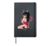 Waifu Manga Otaku Design for a Cosplayer Anime Girl Hardcover Journal, Black