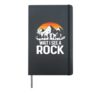 Wait I See A Rock Geologist Rock Collecting Rockhounding Hardcover Journal, Black