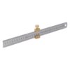 Wakauto Steel Ruler Brass Positioning Block for Woodworking Alignment