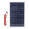 WALFRONT 80W Monocrystalline Solar Panel Kit 2pcs 40W with 60A Charge Controller Dual Chip for Phone RV Boat Farm Home Off Grid System