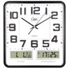 Wall Clock- Modern Decorative Quartz Wall Clock Digital Silent Non-Ticking Easy To Read For Home Office School Decor (Black)