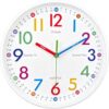 Wall Clock Kids Learning to Teaching Time Wall Clocks Battery Operated