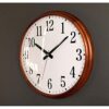 Wall Clock Solid Wood Frame Wall Clock Modern Living Room Wall Clock Roman Arabic Numerals Bedroom Kitchen Wall Clock (B)