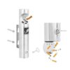 Wall Mounted Ashtray Outside Pub Garden Office Smoking Box Lockable Cigarette Bin Outdoor Cigarette Ash Bin Stainless Steel Ash Tray