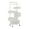 WANGHAI2024M Rolling Cart Mobile Home Utility Cart Snack and Vegetable Storage Rack Freestanding Rolling Shelf(Large)
