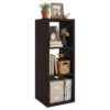 WannabeMyself【2026 Wooden Thick Frame】 3 Cube Storage Organizer with Anti-Tipping Kits, Reversible Open Back Book Shelf,Bookcase for Living Room,Bedroom,Entrance Hall,Office,11.6×36.3×13.1,Chocolate