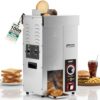 WantJoin Commercial Burger Machine - Burger Buns Toaster, Pro EGO Temp Control Vertical Contact Automatic Conveyor Toaster, Adjustable Thickness for Restaurant Hamburger, 1000 Slices/H