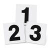Warehouse Dock Door Number Signs, 12" x 12" Flat Square Sign, Heavy-Duty Vinyl Face, No Case Minimum, Wall Mount (holes + screws), Number 10