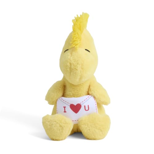warmies x Charlie Brown - Microwavable & Weighted Stuffed Animals, Love Letter Woodstock- Heated Stuffed Animal Plushie for Warmth & Comfort - Soft Plush Toys for Adults & Children (Boys & Girls)