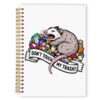 WASGBE Possum Opossum Gifts Spiral Notebook Journal 5.5x8.3