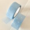 Washi Tape Set 2 Rolls, 0.78 × 9.84ft Adhesive Masking Tapes Decorative for Arts, DIY Crafts Bullet Journal Supplies Planners Scrapbook Card Gift Wrapping (Blue Star)