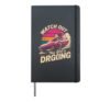 Watch Out This Girl Is Driving Car Racer Hardcover Journal, Black