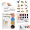Watercolor Workbook - 12-Color Paint Set | Animal Patterns