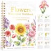 Watercolor Workbook for Beginners, 300 GSM Floral Water Coloring Book