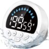 Waterproof Shower Timer for Bathroom Kitchen with Countdown Count-up, White