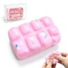 Wax Cracking Squishies, Pink Crunchy Squeeze Fidget Toys for Adults
