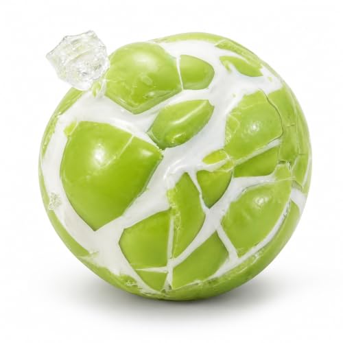 Wax Cracking Squishy Ball, Green Crunchy Squishy Stress Ball, Soft Sensory Squeeze Fidget Toy with Crackle Sound for Party Bags, Classroom Rewards, Office Breaks, Goodie Bags and Gifts
