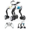 WEACFUS 3 in 1 Robot Dog Building Kit for Kids Ages 6-12, Voice & Remote Control Robotic Pet, 30+ Bionic Actions, 25m Range, Programmable STEM Toy with Claw & Cannon