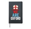 We Are Oxford England Flag Sports Hardcover Journal, Black