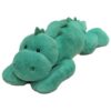 Wedhapy Large Weighted Green Dinosaur Plush Toy, Cotton‑Filled Soft Hugging Stuffed Animal for Kids Adults