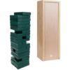WE Games Wooden Block Stacking Party Game for Adults, Tumble Tower Wedding Guest Book Alternative, Tabletop Games, Includes Storage Case, 12 inches