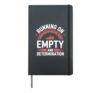 Weight Loss Humor Fitness Struggles and Relatable Dieting Hardcover Journal, Black
