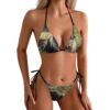 WEIHAKO Bikini Sets for Women Sexy Two Piece Swimsuit Dog Lying on The Grass Swimsuits Adjustable Straps Bathing Suit Medium