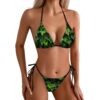 WEIHAKO Bikini Sets for Women Sexy Two Piece Swimsuit Green Leaves Swimsuits Adjustable Straps Bathing Suit XX-Large (xx_l)