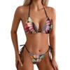 WEIHAKO Bikini Sets for Women Sexy Two Piece Swimsuit Macarons Arranged Together Swimsuits Adjustable Straps Bathing Suit Large