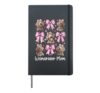 Weimaraner Mom Mama Dog Mother's Day Coquette Bow Pink Hardcover Journal, Black