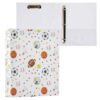 WELLDAY 3 Ring Binders, Soccer Print Round Ring Binder