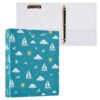 WELLDAY 3 Ring Binders, Sunny Sailboats Round Ring Binder
