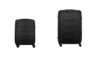 Wenger Prymo 4-Wheel Hard Shell Suitcase with TSA Lock, Lightweight Travel Trolley for Travel & Holidays, Unisex, Black, Set of 2 Carry-On and Large