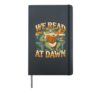 We Read At Dawn Frog Bookworm Reading Hardcover Journal, Black