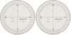 Westcott 360-Degree Compass Protractor, Crystal Clear Transparent Dial, Calibrated for 360-Degree Accuracy, Back-to-School, School Supplies, Classroom Supplies, 3 1/2-Inch (Pack of 2)