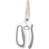 Westcott 8.5" Titanium Bonded Spring-Assist Easy Cut Scissors | Soft Handle Easy Action Design, Titanium Bonded Blades Stay Sharper Longer, Cuts Paper, Cardstock, Fabric, White/Gray