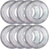 Wettarn 8 Pcs Inflatable Pool Floats Toys Swim Tubes Rings for 5-9 Year Old Kid Inner Glitter Ring Tube Bulk Swimming Pool Party Decorations for Boys Girls Outdoor Summer Beach Swimming(Silver)