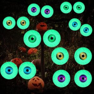 Weysat 8 Pairs 7 Inch Glow in The Dark Halloween Eyes Giant Googly,Devil