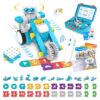 WhalesBot B3 Pro 24-in-1 Coding Robot Kit, Educational STEM Toy, Advanced Smart Programming for Educators, Robot Building Set with Controller&Motor&Sensors for Kids 4-6, 5-7