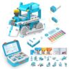 WhalesBot D3 Pro 12-in-1 STEM Wecode Pad Coding Robot Kit for Kids, 388-Piece Educational Building Set with Interactive Storytelling, Ideal Toy for Boys & Girls Ages 6-8