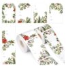Whaline 1000Pcs Christmas Name Tag Stickers, Xmas Holly & Berry