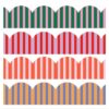 Whaline 68.9Ft Striped Bulletin Board Border Stickers, Classroom Decoration