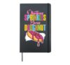 Whatever Sprinkles Your Doughnut Sprinkle Kindness Donut Hardcover Journal, Black