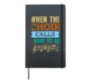 When choir calls I have to go sheet music Hardcover Journal, Black
