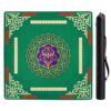 WHIMCHOIT Mahjong Mat for Table, American Mahjong Mat with Rules,33" x 33" Table Cover for Mahjong, Poker, Board Games, Dominoes, and Card Games,Anti-Slip, Noise-Reducing,with Carrying Bag(Style11)