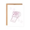 Whimsical Camera Illustration Greeting Card with Envelope for Photo Lovers