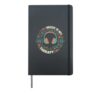 Whimsical Headphones Music Therapy Art Hardcover Journal, Black