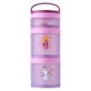 Whiskware Disney Princess Frozen, Stackable Snack Containers for Kids, Durable Food Storage Containers for Daycare, Car, and Airplane Travel, Dishwasher Safe, Anna and Olaf