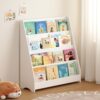 White 4-Tier Kids Bookshelf for Bedroom, Playroom or Classroom